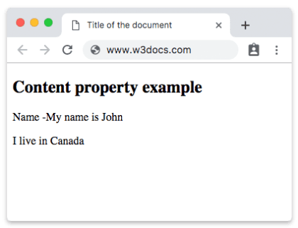 Свойство CSS content
