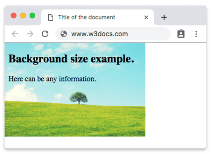 Свойство CSS background-size