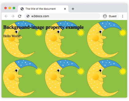 Свойство CSS background-image