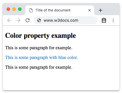 CSS-свойство color