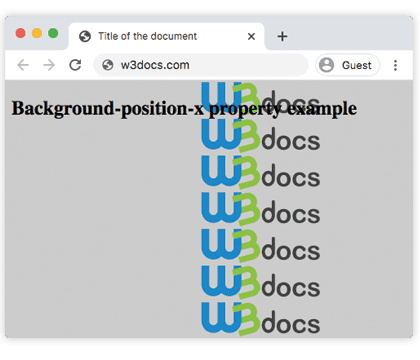 CSS background-position-x установлен в 70%