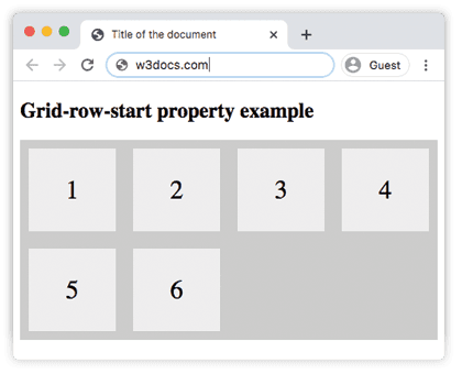 CSS grid-row-start со значением auto по умолчанию
