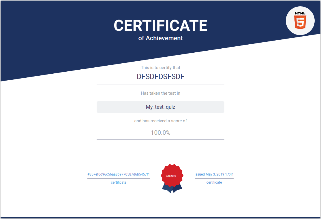 certificate version 2
