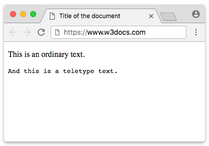 пример тега tt
