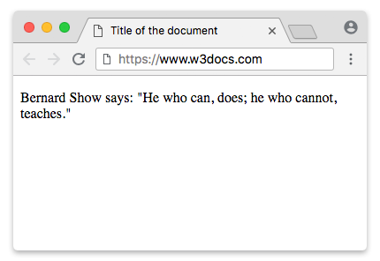 пример тега q