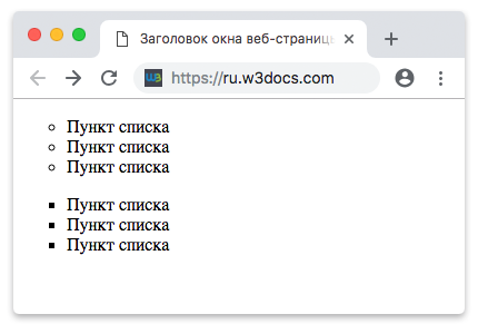 Маркеры в html