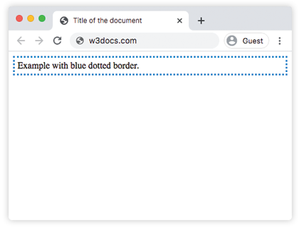 Свойство CSS border-color