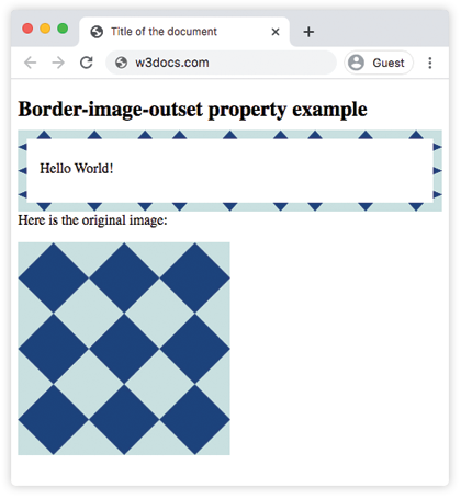 Описание CSS border-image-outset