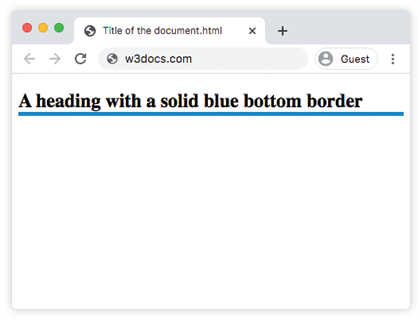 Свойство CSS border-bottom-color